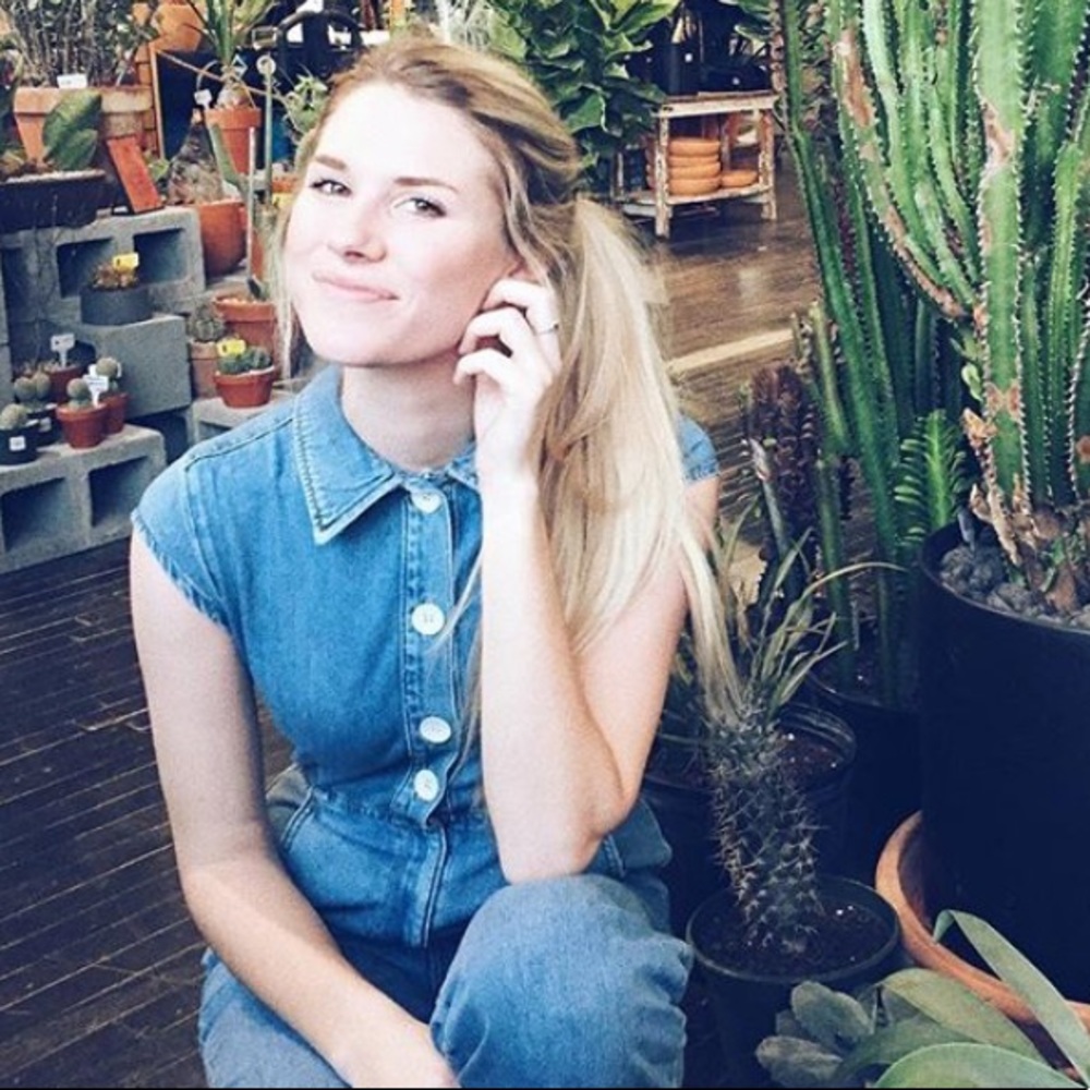 Free People Denim Jean Jumpsuit